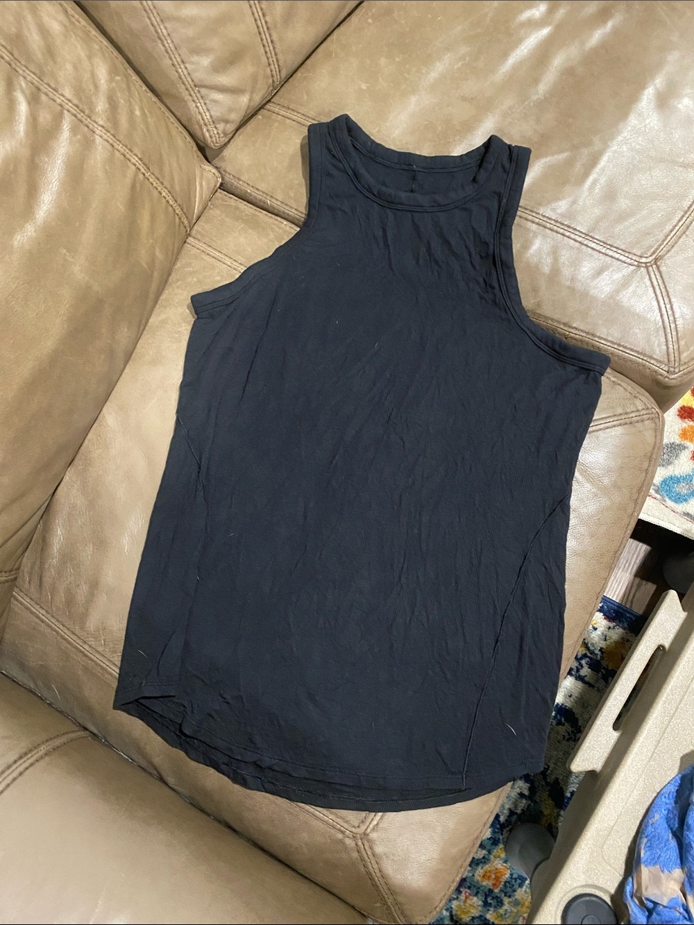 lululemon athletica Black hold tight  Tank Top
